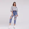 Frauen Jeans 2024 für Frauen große Größe Hosen Leggings Jean Casual Mom Blue Womens Denim Hosen