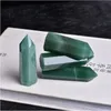 Natural Crystal Point Green Jade Energy Tower Arts Ornement Mineral Healing Wands Reiki Raw Capacité Quartz Pillar VBMXH EKBNJ