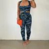 Nouveau designer survêtements Summer Camo Two Piece Sets Femmes Ternites Sans manches Pantalons de débardeur Camouflage Camouflage Tracksuit Casual Sweins Sweetsal Clothing 11043