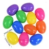 Party -Dekoration 12/24 Prozent Plastik Ostereier Überraschung Spielzeug Blind Egg füllen leer für Hunt Games Geschenke Dekor 6Colors