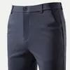 Summer Spring Male Casual Pants Business Suit Pants Khaki Classic Mens Dress Pants Flexibla kontorskläder 240513