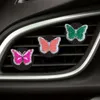 Interieurdecoraties Fluorescent Butterfly 6 Cartoon Auto Air Vent Clip Conditioner Outlet per clips voor kantoor Home Square Head Freshe OTO3A