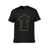 Herren Polos Justice Band Music Logo Cross T-Shirt plus Größen Schwarze Baumwolle