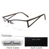 Lunettes de soleil Frames MC099-C16 Fashion Half Rim Rectangle Lens Men Glasses Metal Sorne