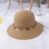 Beretten ouder-kind modieuze zomerzon hoeden dames vrouwen casual bowknot decoraties strovisor cap voor vakantie zee