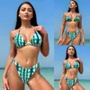 Swimsuit Womens European et Américain Sexy Threpoint Open Back Stracles Ins Style Bikini Bi Kini 240506