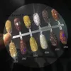 1 stks kawaii glanzende zwarte acryl poeder helder snij kristal polymeer 3D nail art crystal poeders nagelgel tips bouwer voor nagels