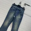 Designer Jeans 2024 Nieuwe Spring Summer Fashion Panel Merk dezelfde stijl broek Luxe damesbroek 0513-12