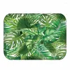 Carpets Plante tropicale Palme Palme Happy Bathing Green Banana Leaf Pad Winter Snow Office Car Tap gris Black Large Coral Wool 40x60cm.