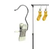 Hangers Clothes Pins Hanger Clips Stainless Steel Laundry Closet Organizer Clamps With Strong Load-Bearing Capacity For