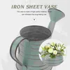 Vases décoratives vase rétro de style rétro Iron Exquise Ororment Table Top Dorations de mariage délicates