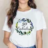 T-shirts masculins 50 fabuleux 50 ans 50e anniversaire Diamond Crown chaussures T-shirt graphique t tops femme t-shirts cadeau pour la fête des mères T240510