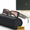 Moldura de retângulo de moda, óculos de sol masculinos polarizados de luxo mostram óculos de sol sênior de glasses sênior de glasses femininas