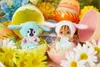 Sylvanian Doll Families Plexh Toy Toy Longo Rabbit Cross Dress Up Baby Doll Decoration Toy Decoration fofo Presente 240509