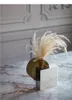 Vasos Designer Luxo Base de mármore ACRYLIC VASE SIMULAÇÃO DIFORMA FLOR ART HOME DOMENAGEM DO ANOUNAMENTO DOBRILIDADE DOBRIL