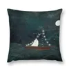 Pillow Ghost Boat Ride tiro capas de Natal para o sofá decorativo capa da sala de estar