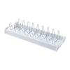 Kitchen Storage Plate Drying Rack Stainless Steel Space Saving Organizer Dinner Holder For Home Drawers Cabinet Cupboard