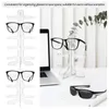 Plaques décoratives 2 PCS Lunettes Eyes Holders Stand Stand Eyewear Display Rack Plastic Sunglasses