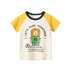 T-shirts 2023 Été enfants garçon à manches courtes t-shirts graphiques dessins animés en tout-bas-enfant de 2 à 8 ans