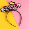 5pcs bougies joyeux anniversaire chapeau cap gâteau de bougie de bougie décoration de cheveux hapre de poils de fête