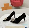 2024 er Slingback Pump Chunky Heel Sandal Summer Luxury Diamonds High Heels