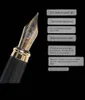 Eeuwige pen Student Kalligrafie Practice Speciale kunst Signature Calligraphy Art Pen Uitvangbare inktzak Absorptie Absorptie Geschenkdoos Iridium Gold Pen