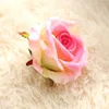 Decorative Flowers 3Pcs Artificial Rose Head Fabric Red For Wedding Gifts Guests Gift Girlfriend Teddy Bear Bride