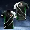 Algerien Flagg Grafik T-Shirt für Männer Custom Name Polo Shirts Fashion Football Sport T-Shirt Sommer Casual Jersey Sportswear Tee 240513