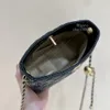 Gold Ball Crossbody Bag Designer Bag 1: 1 Toppkvalitet 19cm äkta läder axelväska lyxhandväska med låda C456