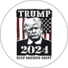 Sticker U.S. Trump 2024 Elezioni presidenziali Round Auto Adesions S S