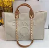 Designer Classic Evening Bags Luxury Handbag Fashion Pearl Brand Label Ryggsäck Kvinnor Beach Handväskor Purse Kvinnor Canvas Handväska Damer