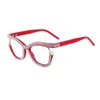 Fashionable diamond studded eyeglass frame women, suitable for myopia female optical glasses frame, sunglasses H513-14