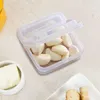 Bottiglie di stoccaggio 5x Contenitore a fette a fette Porta cookie compatta con cassetti a flip sul coperchio bidoni della scatola trasparente