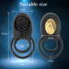 Vibrador de anel de galo para homens sem fio Remote Dual Penis Rings mais Harder Enhancer Clitoris G Estimulador de ponto Spot Rose Sex Toys para casais 240511