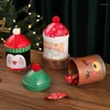 Speicherflaschen moderne Weihnachtssonbonon -Jar -Lecksicher tragbarer Cookie Desktop Snack Organizer Home Decoration Accessoires Gor Christm