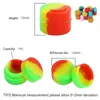 En gros coloré mini 1 ml Récipient de silicone de qualité alimentaire caoutchouc non cadré mini-pots de dab