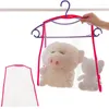 Hängare som sover kudde basking hållare häng netto för bärbar tvätt torkar rack dockväska