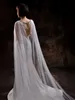 Bijoux de cheveux de mariage Femmes Cape Vg83 Longue cathédrale Bridal Cloak Mariage Capes Veil Accessoires de mariage pour la mariée Bolero Châle Soft Evening Cape Jacket