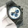Mens Watch Swiss Quartz Movement Prx Wristwatch All Dial Work Chronograph Topwatch rostfritt stål Rem Designer Watches Waterproof Analog Clock Montre de Luxe