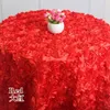 Tableau broder Rosette Flower 3d Cover El Banquet Party Round / Rectangle Tables Décoration Christmas Gift Wedding