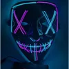 Festliche Halloween 2023 Mask Party Toys LED LEGELTE LEGELTE MASSS DIE PURGE -WAHLHALTE GROSSE Festival Cosplay Kostümversorgung GC0906 S s