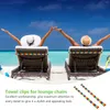 Chair Covers Towel Beach Band Clips Bands Cruise Chairs Accessories Strap Holder Lounge Clamps Vacation Pool Must Haves Rubber Elastic