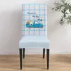 Chair Covers Easter Eggs Truck Plaid Wood Grain Cover Dining Spandex Stretch Seat Home Office Decor Desk Case Set