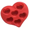 Moules de cuisson Love Hearts Share Food Food Silicone Cake / Jelly / Pudding / Chocolate Moule / Muffin Cupcake Cake Tools D751