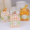 Design enveloppant des cadeaux 20pcs / lot girafe / éléphant / singe / animaux tigres baby shower faveurs de fête d'anniversaire décor de bonbons pour enfants