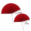 5pcs świece czerwony fan wszystkiego najlepszego z okazji tortu urodzinowego Origami fan przyjęcie różowy fan karty wstawki Flag księżniczki