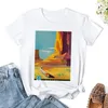Kvinnors polos Santa Fe Vintage Travel Poster T-shirt toppar grafik Kvinnkläder