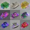 Hat Cowgirl Light Cute LED Flashing Up Sequin Cowboy Hats Luminous Caps Halloween Costume Wholesale 1220 S s