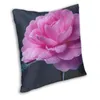 Kudde Camellia Pillow Case Home Decorative Flower S Throw For Soffa Polyester Double-Sided Print Print