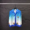 Casablanca Designer Męska Koszula Slim Fit Fash Business Casual Button Up Shirt Marka Hawaiian Shirt Pron M-3xl # Yyyg11